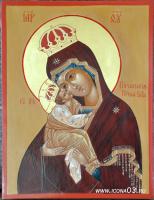 Икона Пресвятой Богородицы Почаевская (работа Марины Климовой)