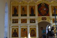 Фрагмент иконостаса в храме во имя святого Николая Чудотворца (с. Мангут, Забайкальский край)